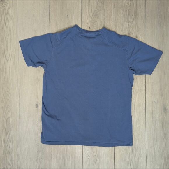 Kenneth Cole henley lt blue 3 button tee sz Large - Picture 2 of 5